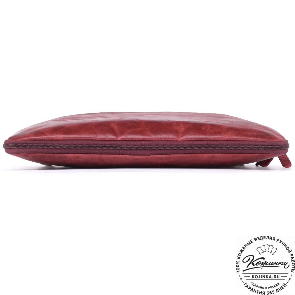 Кожаная деловая сумка "Ральф" (бордо антик) 